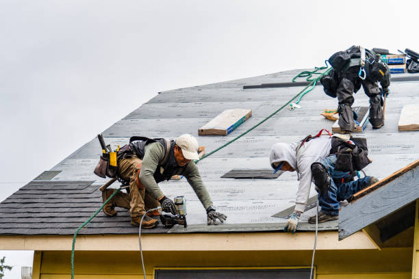Professional Gutter Installation technician working in East Greenbush, NY